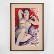 Jan Nigro New Zealand Female Artist NZ Fine Art Oil Original Oilstick Portrait Nude Reclining Nude Hawkes Bay Napier Boyd-Dunlop Gallery Contemporary Modern Art