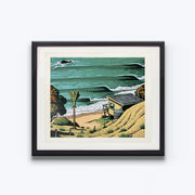 Tony Ogle Screenprint Limited Edition Prints New Zealand Seascape Landscape Ocean Boyd-Dunlop Gallery Paper Print Hawkes Bay Napier