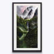 Boyd-Dunlop Gallery Napier Hawkes Bay Jeremy McCormick Mountains Landscape Surrealism Realism Oil Painting Scenic Artist Waterfall
