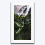Boyd-Dunlop Gallery Napier Hawkes Bay Jeremy McCormick Mountains Landscape Surrealism Realism Oil Painting Scenic Artist Waterfall