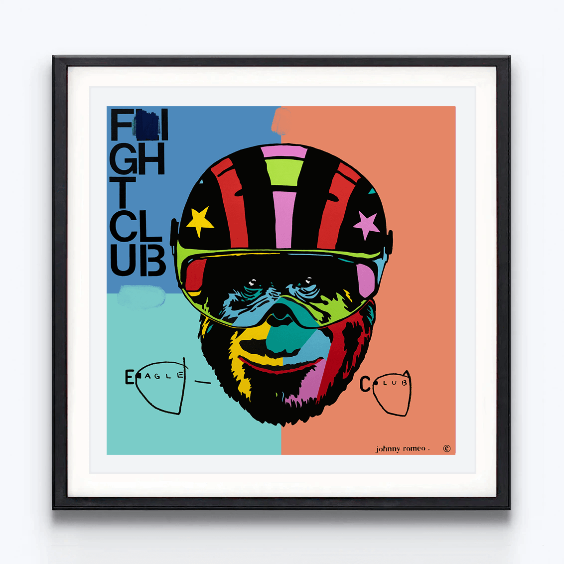 Eagle Club - JOHNNY ROMEO - Limited Edition Prints - Boyd-Dunlop Gallery