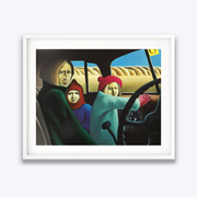 Family in the Van Michael Smither Limited Edition Screenprints Boyd-Dunlop Gallery