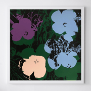 Boyd-Dunlop Gallery Napier Andy Warhol Floral Portraits Silkscreen Napier Pop Art Prints Framed Wall Art Flowers