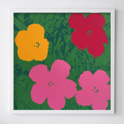 Boyd-Dunlop Gallery Napier Andy Warhol Floral Portraits Silkscreen Napier Pop Art Prints Framed Wall Art Flowers