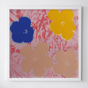 Boyd-Dunlop Gallery Napier Andy Warhol Floral Portraits Silkscreen Napier Pop Art Prints Framed Wall Art Flowers