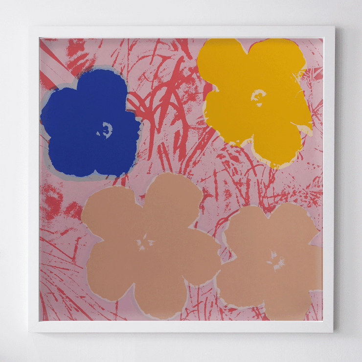 Boyd-Dunlop Gallery Napier Andy Warhol Floral Portraits Silkscreen Napier Pop Art Prints Framed Wall Art Flowers