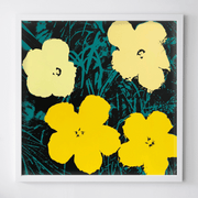 Boyd-Dunlop Gallery Napier Andy Warhol Floral Portraits Silkscreen Napier Pop Art Prints Framed Wall Art Flowers