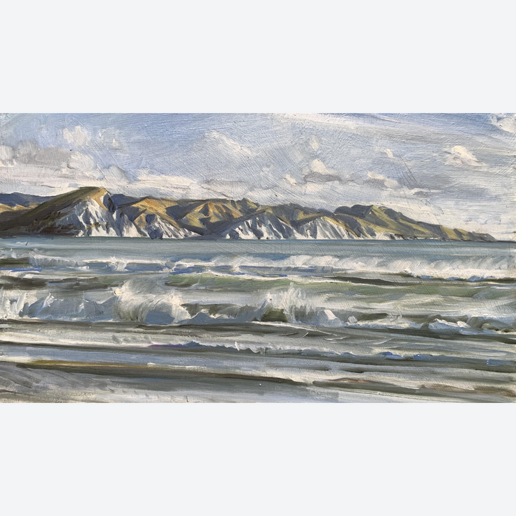 Freeman White Seascape Landscape New Zealand Original Oil Painting Realism Hawkes Bay Contemporary Fine Art Boyd-Dunlop Gallery Ahuriri Contemporary Napier