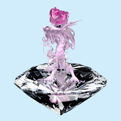 Boyd-Dunlop Gallery Napier Hawkes Bay Hye Rim Lee Digital Artist Crystal City Dragon Elements Black Rose, dragon, diamond, crown