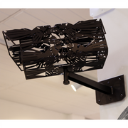Piwakawaka (Fantail) Black Camera Editioned Sculpture Series The Nature of Surveillance Laser Cut 3D art Sean Crawford 