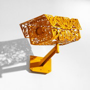 Kowhai Yellow Camer Editioned Sculpture Series The Nature of Surveillance Laser Cut 3D art Sean Crawford 