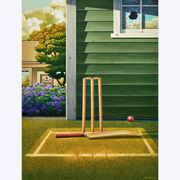 Obsession Ross Jones Limited Edition Prints Realism Scenic Artist Water Dog Pool Tennis Ball Boyd Dunlop Gallery Hawkes Bay Napier Hastings Street Cricket