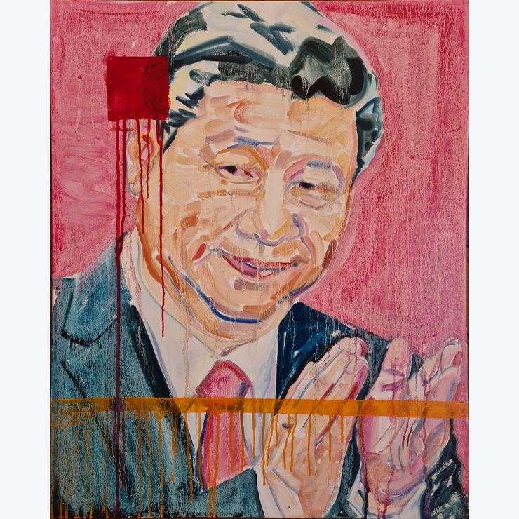 Jamie Chapman Portrait Realism Painting Oil on Canvas Political Art World Leader Politician Boyd-Dunlop Gallery Contemporary Fine Art Napier Hawkes Bay China Chinese Xi Jinping