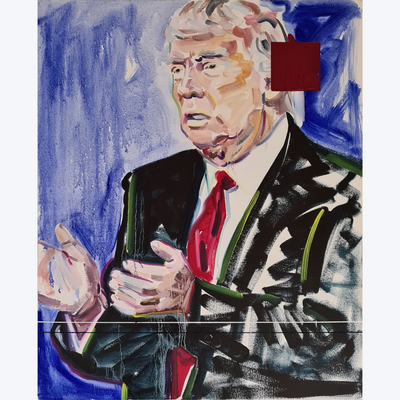 Jamie Chapman Portrait Realism Painting Oil on Canvas Political Art World Leader Politician Boyd-Dunlop Gallery Contemporary Fine Art Napier Hawkes Bay Donal Trump