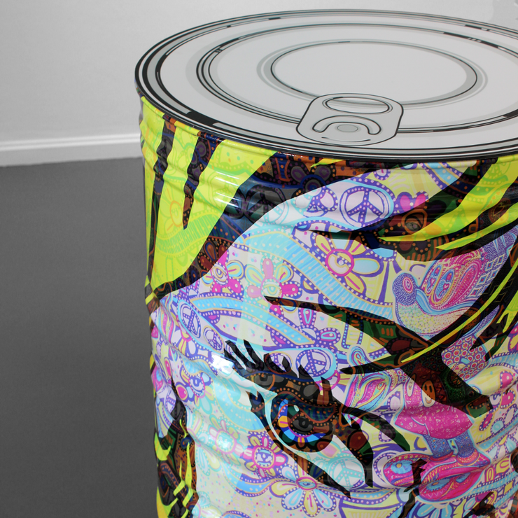 Boyd-Dunlop Studios Pop Art Popartist Colourful Vibrant Gallon Drum Three Dimensional Sculpture Hawkes Bay Napier Hastings Street