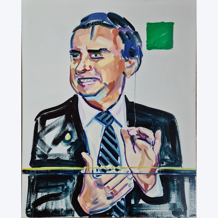 Jamie Chapman Portrait Realism Painting Oil on Canvas Political Art World Leader Politician Boyd-Dunlop Gallery Contemporary Fine Art Napier Hawkes Bay