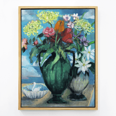 John Lancashire Exhibition Further Afield Floral Still Life Paintings and Hawke's Bay Scenery Impressionist Paintings at Boyd-Dunlop Gallery Napier