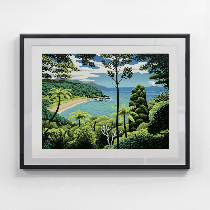 Tony Ogle Limited Edition Screenprint Landscape Seascape Beach NZ New Zealand Artist Fine Art Contemporary Boyd Dunlop Gallery Hawkes Bay Hasting Street Napier