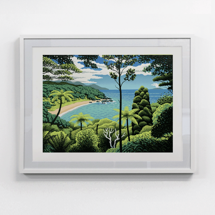 Tony Ogle Limited Edition Screenprint Landscape Seascape Beach NZ New Zealand Artist Fine Art Contemporary Boyd Dunlop Gallery Hawkes Bay Hasting Street Napier