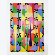 Filipe Tohi Limited Edition Screenprint Screen print Abstract Pacific Island Boyd Dunlop Gallery Contemporary Fine Art Hawkes Bay Napier Hastings Street