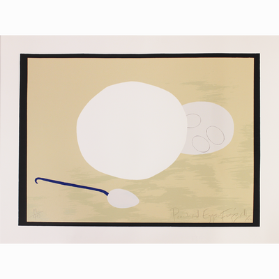 Poached Eggs, Dick Frizzell, Boyd-Dunlop Gallery Napier Hawkes Bay Dick Frizzell Limited Edition Screen Prints Painting NZ Art