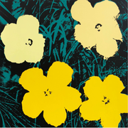 Boyd-Dunlop Gallery Napier Andy Warhol Floral Portraits Silkscreen Napier Pop Art Prints Framed Wall Art Flowers