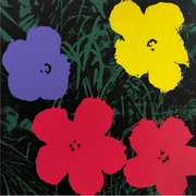 Boyd-Dunlop Gallery Napier Andy Warhol Floral Portraits Silkscreen Napier Pop Art Prints Framed Wall Art Flowers