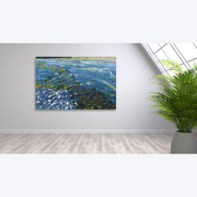 Bovine Waterway Boyd-Dunlop Gallery Napier Hawkes Bay Mark Cross Oil Painting Landscape Seascape Water