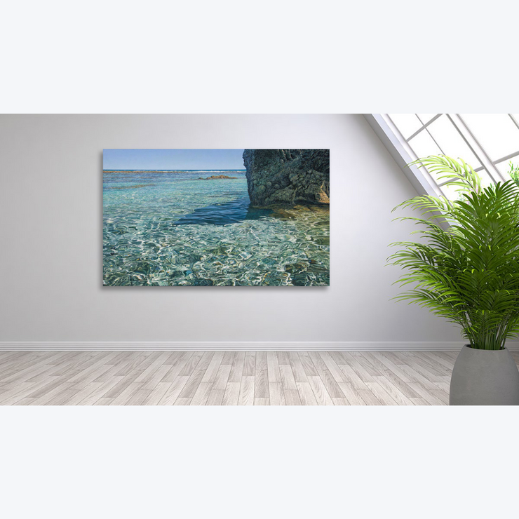 Monolith Limu Boyd-Dunlop Gallery Napier Hawkes Bay Mark Cross Oil Painting Landscape Seascape Water