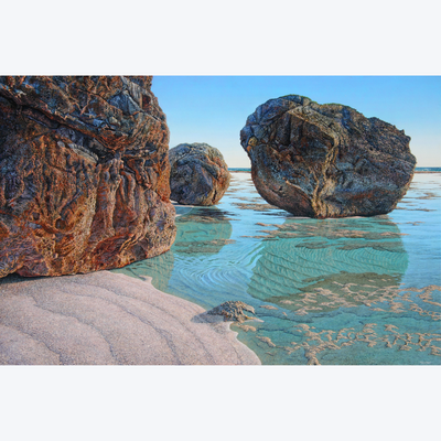 Boyd-Dunlop Gallery Napier Hawkes Bay Mark Cross Oil Painting Landscape Seascape Water