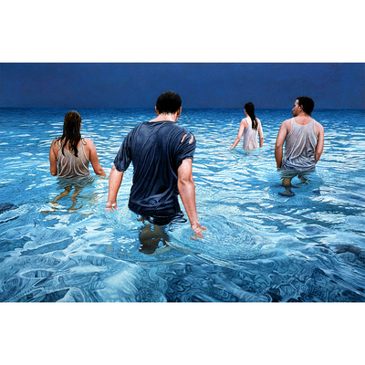 Devolution Boyd-Dunlop Gallery Napier Hawkes Bay Mark Cross Oil Painting Landscape Seascape Water