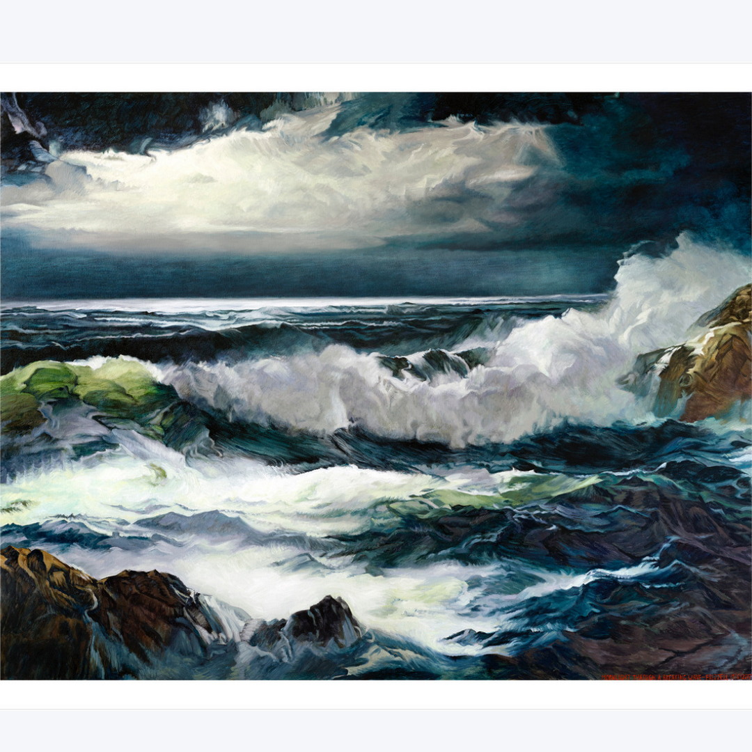 Moonlight Through a Breaking Wave - Dick Frizzell - Fine Art Paper