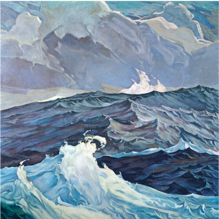 Boyd-Dunlop Gallery Napier Hawkes Bay Hastings Street Dick Frizzell Fine Art Prints Screen Print Editions Limited Advertising illustration painting swell ocean wave