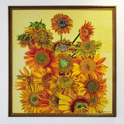 Boyd-Dunlop Gallery Napier Hawkes Bay Hastings Street Patrick Tyman Screen Print Oil painting Floral art sunflowers framed