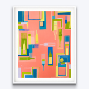 Boyd-Dunlop Gallery Napier Hawkes Bay Sam Leitch Limited Edition Abstract Screen Prints Painting NZ Art