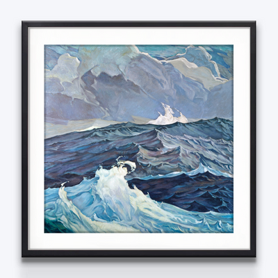 Boyd-Dunlop Gallery Napier Hawkes Bay Hastings Street Dick Frizzell Fine Art Prints Screen Print Editions Limited Advertising illustration painting swell ocean wave